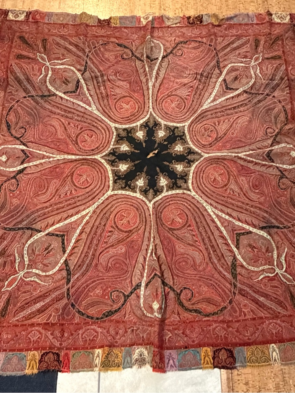 Antique Kashmiri Paisley Shawl